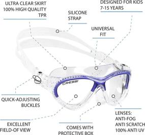 img 1 attached to Cressi Cobra Adult Eyewear Clear
