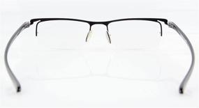 img 1 attached to CessBlu Reading Half Rim Lightweight Eyeglasses