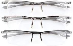 img 4 attached to CessBlu Reading Half Rim Lightweight Eyeglasses