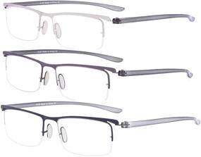 img 3 attached to CessBlu Reading Half Rim Lightweight Eyeglasses