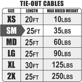 img 3 attached to 🐾 BV Pet Small/Medium Tie Out Cable: Secure 25ft Cable for Dogs up to 35/60 pounds