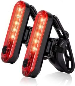 img 4 attached to 🚴 Bright Bike Tail Lights: USB Rechargeable Rear Bike Light for Night Riding - 4 Light Modes, Easy Install (2 Packs)