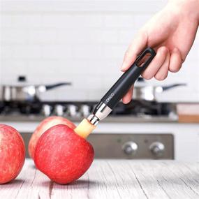 img 2 attached to 🍏 CRICO Premium Apple Corer and Cupcake Corer Tool: Efficient Pear Core Remover with SUS304 Stainless Steel Blade – Dishwasher Safe, Black & Silver Kitchen Gadget for Home Use