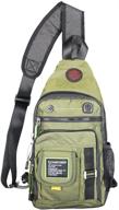 kawei knight shoulder backpack: versatile crossbody bag logo