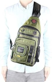 img 3 attached to Kawei Knight Shoulder Backpack: Versatile Crossbody Bag