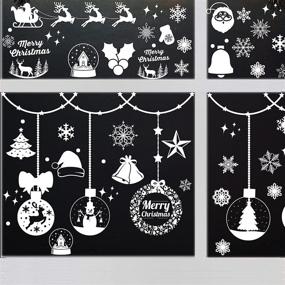 img 1 attached to 🏻 Joy Bang Large Double Sided Christmas Window Clings - Festive Merry Christmas Stickers for Glass Windows