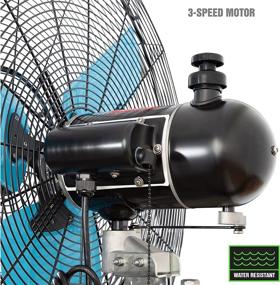 img 1 attached to 🌬️ OEMTOOLS 23980: 24" Oscillating Wall Mount Misting Fan for Outdoor Use