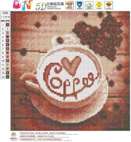 img 3 attached to 🖼️ Enhance Your Décor with RICUVED DIY 5D Diamond Painting Kit - Love Coffee Theme, Full Drill, 12x12 inch