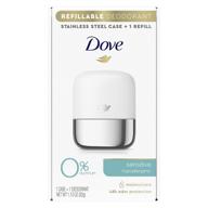 dove refillable deodorant starter kit: aluminum-free sensitive deodorant, 1.13 oz logo