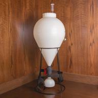 🍺 efficient fastferment 7.9 gal plastic conical fermenter: floor stand & wall mount included logo