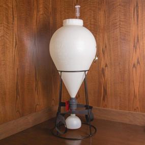 img 4 attached to 🍺 Efficient Fastferment 7.9 gal Plastic Conical Fermenter: Floor Stand & Wall Mount Included