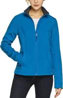 stylish and functional tsla women's full zip waterproof softshell lightweight coats, jackets & vests logo