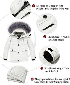 img 1 attached to 🧥 ZSHOW Boys' Hooded Winter Coat: Ultimate Warmth with Thick Fleece Parka & Puffer Jacket