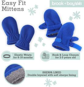 img 1 attached to Stay Warm in Style with Brook Bay Winter Mittens Gloves: Essential Girls' Accessories for Cold Weather