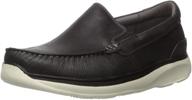 👞 propet men's otis moccasin black slip-on loafers logo