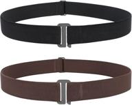 👖 invisible elastic stretchy black belts: must-have men's accessory logo