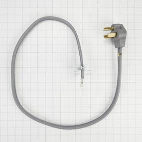 img 1 attached to 🔌 High-Quality Grey Whirlpool PT220L Electric Dryer Power Cord: Reliable and Efficient