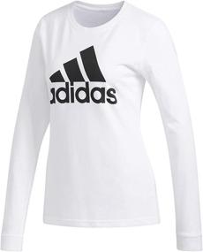 img 1 attached to 👚 adidas Women's Classic Badge of Sport Long Sleeve Tee