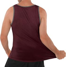 img 2 attached to High-Performance Quick Dry Tank Tops: Ideal for Fitness, Gym, and Beach Activities for Men