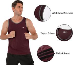 img 1 attached to High-Performance Quick Dry Tank Tops: Ideal for Fitness, Gym, and Beach Activities for Men