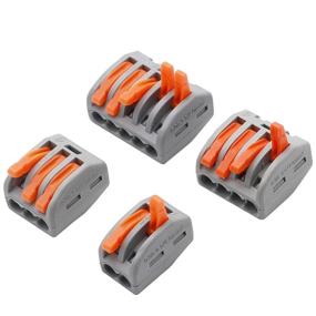 img 2 attached to Smseace 80-Pcs Wire Connectors: Fast & Compact Terminal for 2/3/4/5 Port Conductor Connections with Multiple Wire Compatibility