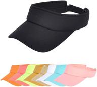 🧢 adjustable velcro sun visor hat for outdoor sports – ideal cap for men, women, and adults logo