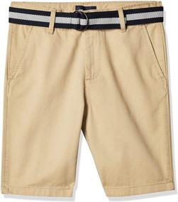 img 4 attached to Stylish Boys' Clothing: Childrens Place 👦 Belted Chino Shorts for Comfortable & Trendy Shorts