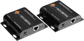 img 4 attached to J-Tech Digital HDbitT HDMI Extender - Full HD 1080p Over Ethernet Single Cat5e/Cat6 Cable with IR Remote - Up to 400 Ft [JTECH-EX-120M-L2]