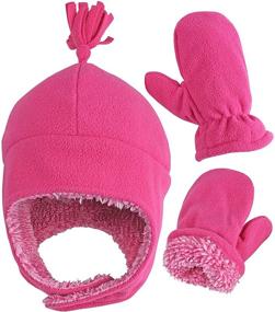 img 4 attached to 🌸 Fuchsia Girls' Cold Weather Accessories by NIce Caps: A Cozy Corner for Little Ones