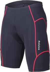 img 4 attached to ANIVIVO Cycling Padding Non Slip Shorts（Blue，5XL） Sports & Fitness for Other Sports