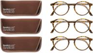 👓 readers.com: the port fully magnified reading glasses - 3 pairs of classic round readers for women and men logo