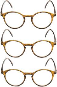 img 2 attached to 👓 Readers.com: The Port Fully Magnified Reading Glasses - 3 Pairs of Classic Round Readers for Women and Men