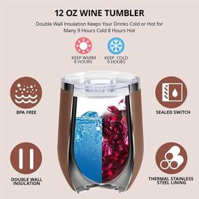 img 2 attached to Kuujojo Birthday Gifts for Women - Not a Day Over Fabulous Wine Tumbler 🎁 | Funny Best Unique Birthday Gift Ideas for Her, Mom, Grandma, Sister, Daughter, Friend, BFF, Coworker