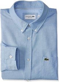 img 1 attached to 👔 Lacoste Regular Sleeve Oxford Shirt for Men - Clothing in Shirts