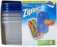 🍱 ziploc container, medium rectangle, 1.8 cups, 4 count - convenient and efficient food storage solution logo