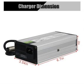 img 3 attached to 🔌 High Performing 58.8V Ebike Charger for 51.8V/50V/52V Li-ion Battery - Ideal for E-Bikes, Boats, and Motorcycles - with 58.8V 4A XLR Lithium Battery Charger