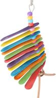 🐦 colorful wood chew hanging spin bonka bird toys 886: the ultimate parrotlet, budgie, cockatiel, and parakeet spoon explosion. logo