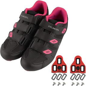 img 2 attached to CyclingDeal Universal 9 Degree Floating Compatible Women's Shoes for Athletic