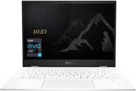 💻 msi summit e13 flip evo pro laptop: 13" touch screen, intel core i7-1185g7, iris xe, 32gb ram, 1tb nvme ssd, windows 10 pro, pure white (a11mt-020) logo