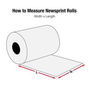 img 1 attached to Aviditi Newsprint Packing Paper Roll: 1440ft x 12in, 100% Recycled, White for Moving, Storing, Packing - Made in Canada