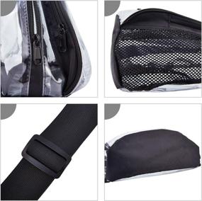 img 1 attached to 🎒 Transparent Shoulder Backpacks for Concerts: Approved for Enhanced Visibility