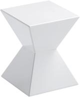 🌞 stylish and sleek: sunpan modern urban unity end tables in white logo