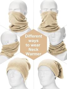 img 2 attached to 🧣 Fleece Warmer Gaiter: Ultimate Windproof Thermal Men's Accessory