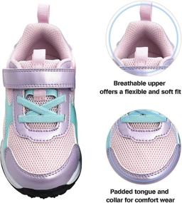 img 1 attached to Loughsin Toddler Breathable Flashing Sneakers for Boys - Shoes in Sneakers