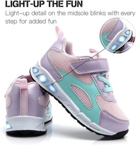 img 3 attached to Loughsin Toddler Breathable Flashing Sneakers for Boys - Shoes in Sneakers