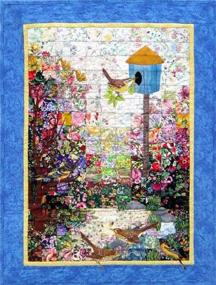 img 1 attached to 🏠 Whims Watercolor Bird House Quilt Kit: Complete Quilting Supplies