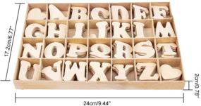 img 1 attached to PandaHall 112Pcs Letters Capital Storage