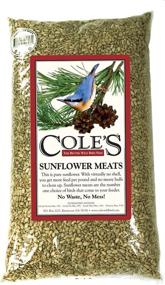 img 1 attached to 🔆 Premium 5-Pound Cole's SM05 Sunflower Meat Bird Seed: A Nutrient-Rich Choice for Avian Delights!