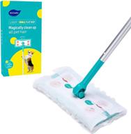 🧹 hoovish small flat mop kit: ultimate cleaning starter with 13 refills - ideal for wood, walls, vinyl & kitchen floors! logo