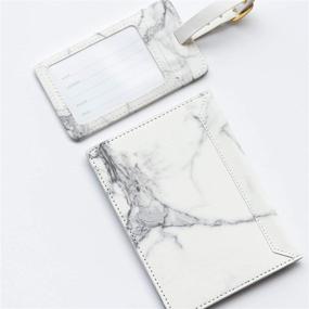 img 2 attached to 👜 Паспортная обложка Eccolo Marble: стильный и практичный предмет необходимый в путешествии